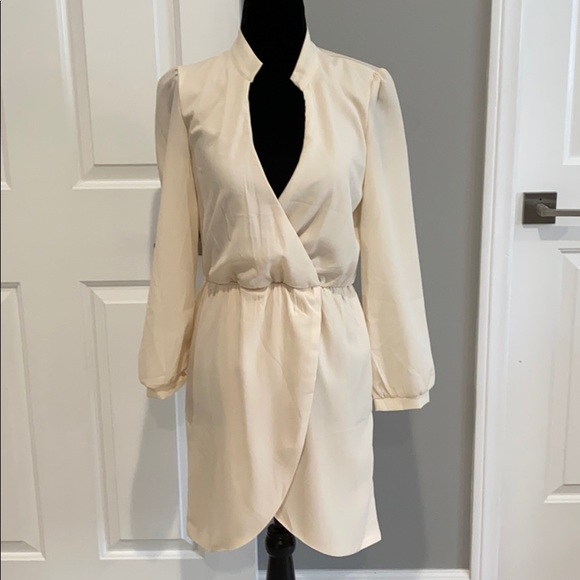 Cream Long Sleeve Tobi Dress - Picture 2 of 8